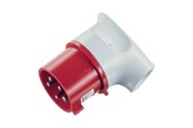 Forlængerledninger - Mennekes CEE vinkelstikprop 5 polet 32A 400V IP44 6H - 3266