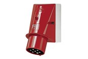 Forlængerledninger - Mennekes CEE vægindtag 7 polet 16A 400V IP44 6H - 2166