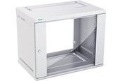 Rack skabe - Schneider Electric Actassi 19" vægrack fladpak med glasdør 600x400x485 mm 9HE, lysegrå - NSYKDB9U4F