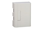Lauritz Knudsen - LK LEXCOM Dataudtag uden konnektor Montageboks Softline 112, 2xRJ, lysegrå - 588D5042