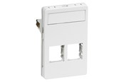 Lauritz Knudsen - LK Dataudtag FUGA T3 2x LEXCOM montering uden ramme hvid - 588D6032