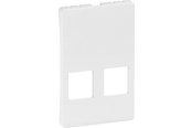 Lauritz Knudsen - LK FUGA afdækning for 2 x Keystone (S/L) uden konnektor 1½ modul, hvid - 508D6690