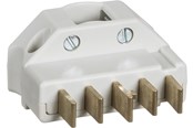 Lauritz Knudsen - LK Flerpolet stikprop 3-pol+N+J vinkel, hvid - 210A5060