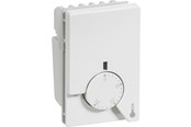 Lauritz Knudsen - LK FUGA termostat med natsænkning og gulvføler med 4 meter kabel 1½ modul, hvid - 506D6201