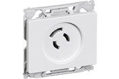 Lauritz Knudsen - LK OPUS 66 lampestikkontakt 2-leder + jord 1 modul, hvid - 509N6000