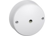 Lauritz Knudsen - LK Udløbsroset rund Ø 75 mm 3-led.+ jord, hvid - 554T6400