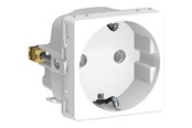 Lauritz Knudsen - LK FUGA stikkontakt med sidejord 1 modul, hvid - 501D6061