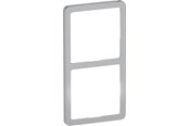 Lauritz Knudsen - LK FUGA Slim 55 Design ramme 2x1 modul, stål - 560D0420