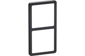 Lauritz Knudsen - LK FUGA Slim 55 Design ramme 2x1 modul, koksgrå - 560D8720