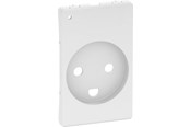 Lauritz Knudsen - LK FUGA afdækning for stikkontakt 2-pol med jord med LED lampe 1½ modul, hvid - 540D6711