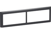 Lauritz Knudsen - LK FUGA Soft 63 Design ramme 2x2 modul vandret, koksgrå - 560D8340
