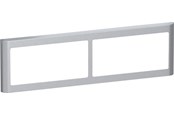 Lauritz Knudsen - LK FUGA Soft 63 Design ramme 2x2 modul vandret, stålmetallic - 560D7340