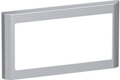 Lauritz Knudsen - LK FUGA Soft 63 Design ramme 2 modul vandret, stålmetallic - 560D7120