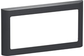 Lauritz Knudsen - LK FUGA Soft 63 Design ramme 2 modul vandret, koksgrå - 560D8120