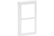 Lauritz Knudsen - LK FUGA Soft 63 Design ramme 2x1 modul, hvid - 560D6020