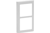 Lauritz Knudsen - LK FUGA Soft 63 Design ramme 2x1 modul, lysegrå - 560D5020