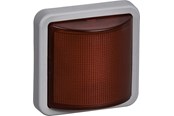 Lauritz Knudsen - LK OPUS 74 Industri signallampe LED 230V konstant/blink 1 modul, rød - 522M3811