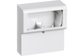 Lauritz Knudsen - LK FUGA Softline panelunderlag 2 modul vandret uden sprosse 49 mm dyb, hvid - 503D6120