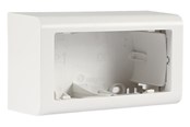 Lauritz Knudsen - LK FUGA Softline underlag 2 modul vandret uden sprosse 49 mm dyb, hvid - 503D6726