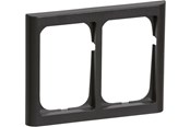 Lauritz Knudsen - LK FUGA Softline 63 ramme 2x1½ modul, koksgrå - 500D8215