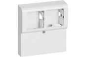 Lauritz Knudsen - LK FUGA Softline panelunderlag 2 modul med sprosse, hvid - 503D6025
