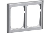 Lauritz Knudsen - LK FUGA Softline 63 ramme 2x1½ modul, stålmetallic - 500D7215