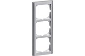 Lauritz Knudsen - LK FUGA Softline 63 ramme 3x1 modul, stålmetallic - 500D7030