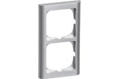 Lauritz Knudsen - LK FUGA Softline 63 ramme 2x1 modul, stålmetallic - 500D7020