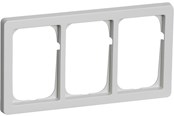 Lauritz Knudsen - LK FUGA Baseline 63 ramme 3x1½ modul, lysegrå - 500D5615