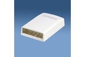 Netværkstilbehør - PANDUIT Vægboks mini-com 4 port med spole hvid - CBX4WH-AY