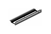 Kobberkabler - Leviton Patchpanel 24 port passer til alle leviton utp & stp konnekter tool-free 1he sort - MMCPNLX24SIJ2MIL