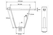 Føringsveje & kanalskinner - Legrand Trapetzbeslag RTB10-E - 768851