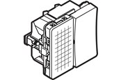 Lauritz Knudsen - LK FUGA® indsats afbryder 16A 1-pol med lampe 230V Hvid - 542D6201
