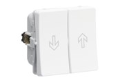 Lauritz Knudsen - LK FUGA jalousiafbryder 16A 1 modul, hvid - 542D6004