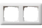 Afbrydermateriel - Gira 2-modul-ramme standard 55 hvid mat - 021204