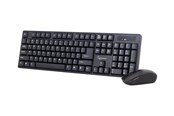 Tastatur - Gembird KBS-W-01 - keyboard and mouse set - US - black - Tastatur & Mus sæt - Amerikansk engelsk - Sort - KBS-W-01