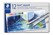 Skrive- og Tegneværktøjer - Staedtler Karat Aqua.Farveblyant 12stk, FSC 100% - 4007817125397