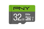Hukommelseskort - PNY Elite MicroSD/SD - 100MB/s - 32GB - P-SDU32GU185GW-GE