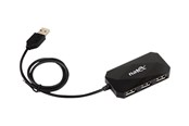 USB hub - Natec LOCUST - hub - 4 ports USB hub - 4 ports - Sort - NHU-0647