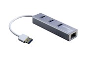 USB hub - Inter-Tech Argus IT-310-S USB hub - 3 ports - Sølv - 88885471