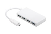USB hub - MicroConnect Connect - hub - 4 ports USB hub - USB 3.2 - 4 ports - Hvid - USB3.1CUSB3