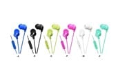 Hovedtelefoner/headset - JVC in-ear høretelefoner med fjernbetjening og mikrofon - Blå - JVC HA-FR15-LA-E