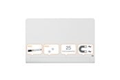 Konference & Præsentation - Nobo Whiteboard glastavle  Widescreen 45" afrundet brillant hvid - 1905191