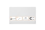 Konference & Præsentation - Nobo Whiteboard glastavle Widescreen 57" afrundet brillant hvid - 1905192