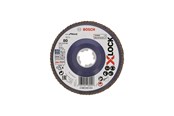 Vinkelsliber - Bosch X-LOCK-rondelslibeskiver, lige version, med plastbundplade og en diameter på 125 mm, G 80, X571, Best for Metal, 1 stk. - 2608619211