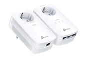 Netværksudstyr & Forlænger til trådløs - TP-Link TL-PA8033P KIT AV1300 3-Port Gigabit Passthrough Powerline Starter Kit - TL-PA8033P KIT