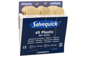Helbred - Cederroth Salvequick Band Aid plastic plasters 2 sizes - refill - 6036
