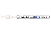 Skrive- og Tegneværktøjer - Pentel X100W-S White marker 2.0mm Round - X100WS