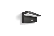 Lamper - Philips Bustan udendørs væglampe med sensor, LED 9W, antracit - 915005378401