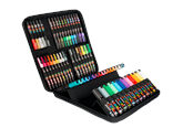 Hobby artikler - POSCA Gavekuffert, 60 ass. farver og stregbredder, Taske i gummi med lynlås - 401533